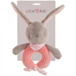 Jouet - Creaciones Llopis - Hochet lapin rose velours 18 cm rožinė
