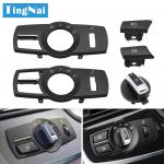 LHD RHD priekinių žibintų lempos rotacinio mygtuko rūko žibintų jungiklio dangtelio apdaila, skirta BMW 5 5GT 6 7 X3 X4 serijai F10 F11 F07 F06 F01 F25 Button B