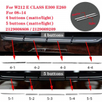 Automobilio salono konsolės oro kondicionieriaus mygtukų apdailos apdaila Mercedes Benz E klasės W212 18-15 AUTO priedai &Scaron;viesus 4-1 light