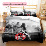 K&ouml;ln FC ra&scaron;tas patalynė namų dekoravimas gimtadienio dovana (1 * užvalkalas antklodei + 2 * užvalkalai pagalvėms, be užpildo) 155x200cm