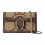 Gucci Dionysus Super Double G monogramos drobės ir odos apdailos atvartu rankinė Moteri&scaron;ka peties rankinė Smėlio spalvos 476432-UKMBN-2572 Gift Box Set (Basic Set+Box)