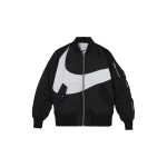 Nike Sportswear Swoosh Therma-FIT Dvipusė Bomber striukė Juoda/Photon Dust DD6056-010 L white