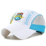 2019 m. vaiki&scaron;kos beisbolo kepuraitės modelio vasaros &bdquo;snapback&ldquo; vaiki&scaron;kos berniukų mergaitės vaiki&scaron;kos tinklinės kepuraitės 52-54cm balta