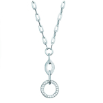 Les Tr&eacute;sors De Lily [C6816] - Collier Argent 'Beaut&eacute; Brute' Blanc