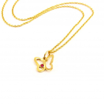 Altesse [L4562] - Collier plaqu&eacute; or 'Papillon'