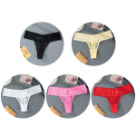 5vnt M-2XL plius dydžio G formos kelnaitės moterims Nėriniuoti gėlėti apatiniai Permatomos moteri&scaron;kos apatinės kelnaitės moteri&scaron;kas apatinis trikotažas 2XL