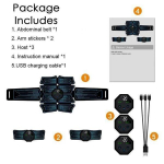 Įkraunamas pilvo raumenų stimuliatorius, treniruoklis EMS Abs, kūno rengybos įranga, treniruoklis, raumenų, elektrostimuliatorius, treniruoklis, treniruoklis namų sporto salėje A Set