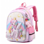 Vaikų darželio vandeniui atsparūs krep&scaron;iai mergaitėms Lengvi stuburo apsauga Mieli vienaragio animacinių filmų kuprinė ikimokyklinis pradinis knygų krep&scaron;ys