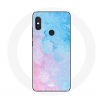 Coque pour Xiaomi Redmi Note 5 Pro Fond bleu rose