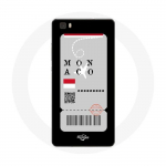 Coque pour Huawei P8 Billet d'avion Monaco