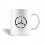 Mug en C&eacute;ramique Voiture Mercedes Logo Gris