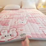 Naujas Milk Velvet dygsniuotas čiužinys Mink&scaron;ta pagalvėlė Buitinė lova čiužinys Apsauginis padėklas Hotel Tatami lovos pagalvėlė 200*220cm