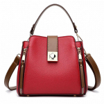 Moteri&scaron;ka rankinė Mažas paketas Mada Universalus rankinis krep&scaron;ys per petį / crossbody Vienspalvis Didelės talpos kibiro formos krep&scaron;ys 21.5*11.5*18.5cm raudona