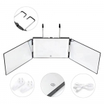 I&scaron;traukiamas reguliuojamas trikampis veidrodis Savaranki&scaron;kas kirpyklų skutimosi makiažas Trijų kartų veidrodis laisvų rankų darbo &bdquo;pasidaryk pats&ldquo; kirpimo įrankių priedai