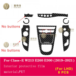 For Mercedes Benz W213 Class-E Coupe - Car interior carbon fibre Film 5D PET Center console Anti scratch resist film PPF