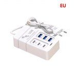6 prievadai USB greito įkrovimo stotis 35 W PD tipo C greito įkrovimo sieniniai įkrovikliai USB &scaron;akotuvo adapteris EU JAV ki&scaron;tukas