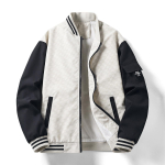 Pavasario ir rudens nauja vyri&scaron;ka kasdienė vėjui atspari striukė su stačia apykakle, vyri&scaron;ki laisvi vir&scaron;utiniai drabužiai ir drabužiai M