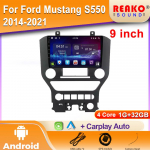 Android Carplay FOR FORD Mustang S550 2014-2021 Multimedijos Automobilinis Grotuvas Navigacijos Ekranas GPS Radijas 2 Din Stereo Pagrindinis Įrenginys 4 core 1GB+32GB carplay
