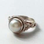 Prabangus naujas Bohemian Set Ring Mados žiedas Moterų sužadėtuvių pasiūlymo žiedas No. 6 sidabras