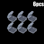 Mini plastikinė laikymo dėžutė, kvadratinė, skaidri kaklo papuo&scaron;alų auskarai žiedai papuo&scaron;alai pakavimo dėžutės laikymo talpa 3.5x3.5x1.8cm