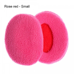 Neperpučiami Pūkuoti Vilnos Žieminiai Ausų Apsaugos Ausų &Scaron;ildytuvai Ausų Uždangalas Ausinės Be Lankelio Ausų &Scaron;ildytuvai Rose red - Small