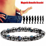 Chakra Hematite Stone Bead Stretch Apyrankės Gydomoji magnetinė terapija Svorio metimas 1 PC