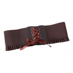 Korsetas Liemens Diržas Moterims Surai&scaron;omas Rai&scaron;teliais Waspie Elastinis Platus Diržas Suknelėms Helovino Pirato Kostiumo Aksesuaras raudona