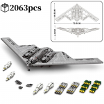 Kariniai Techniniai JAV B2 Ghost Stealth Ghost Bombone&scaron;is Naikintuvas Statybiniai Blokeliai Pasaulinis Karas WW2 Specialus Raketų Modelis Plytelės Vaikų Žaislai
