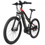 RANDRIDE YG90B 2025 Elektrinis dviratis 1000W 48V17Ah 70-90KM Maksimalus nuotolis 27.5'' CST Padangos 120kg Keliamoji galia Hidraulinis diskinis stabdys juoda
