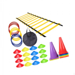 Vikrumo kopėčių greičio treniruočių įrangos rinkinys, su kūgiais 30Pcs