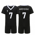 Anime Haikyu Cosplay Inarizaki vidurinės mokyklos tinklinio uniforma berniukams miya atsumu miya osamu Shinsuke Kita Cosplay kostiumas S black
