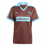 Adidas Originals SS25 Laiski, patogūs, madingi trumpomis rankovėmis futbolo mar&scaron;kinėliai moterims, įkvėpti futbolo, vir&scaron;utiniai drabužiai JY3542 M