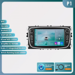 HIZPO I&scaron;manusis 2Din 7 colių Android Auto automobilio radijas Ford Focus 2 Mondeo S/C Max Kuga Fiesta Fusion GPS navigacijai RDS FM DSP UI7862 CarPlay B P1 4Core 1G 32G AI