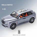 1:20 Rolls-Royce SUV Cullinan Lydinio Prabangaus Automobilio Modelis Die-cast Metalinis Žaislinis Automobilis Automobilio Modelis Garsas ir &Scaron;viesa Atitraukiamas &Scaron;e&scaron;ių durų Vaikų Žaislas Dovana pilka