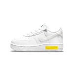 Nike Force 1 Fontanka TD Balti Opti Geltoni Kūdikio Sportbačiai DO6147-100 23.5