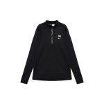 Nike X Patta SS24 Patogus Madingas Pusiau Užtraukiamas Logotipo Spaudinys Stovintis Apykaklė Megztinis Palaidinė Unisex Palaidinė Juoda FJ3070-010 M