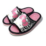 Sanrio Sveikas Sanrio Gyvūnų Dizainas SAHS004 Rožinės spalvos Hello LL Japoni&scaron;kos gamybos sandalai, (Juodas kačiukas, 25,0 cm)