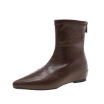 Moteri&scaron;ki ankle boots Auk&scaron;čiausios kokybės mink&scaron;tos odos trumpi batai Moteri&scaron;ki plok&scaron;čiapadžiai Žiemos mada Moteri&scaron;ki Chelsea batai Madingi Didelio dydžio 41 42 41 black