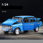 1/24 mastelio LADA žaislinio automobilio modelis, lydinio, liejinio, 6 durų, atidaromas, traukiamas, garsas ir &scaron;viesos, mastelio automobilio modelis, vaiki&scaron;ki žaislai, berniukų kolekcija, dovana mėlyna