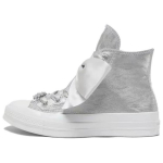 Converse Chuck Taylor All Star Patogūs Madingi Neslystantys Dilimui Atsparūs Auk&scaron;to Vir&scaron;aus Riedlenčių Batai Unisex Sidabriniai 36 sidabras
