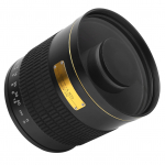 500mm F6.3 teleobjektyvas, rankinis, veidrodinis objektyvas su adapteriu, skirtas NEXMount kamerai(Juoda )