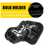 Skirta Vw Golf 6 Mk6 2009-2013 5K0945259 Galinio Kairiojo &Scaron;ono Vidinis Galinio Žibinto Lemputės Laikiklis Galinio Žibinto Lemputės Laikiklis