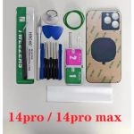 Galinis stiklas iPhone 14 Pro Max skydeliui Baterijos dangtelis Didelė skylė Kamerai Galinio stiklo remonto dalys iPhone 14 pro max su įrankių rinkiniu 14 Pro Black