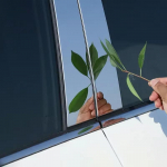 6 vnt. durų ir langų statramsčių apdailos juostelių rinkinys, skirtas Volkswagen Passat B7 2011 2012 2013 2014 -2018, dekoratyviniai priedai sidabras