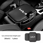 Automobilio porankio dėžutės kilimėlis centrinės konsolės laikymo krep&scaron;io priedai Kia Rio Soul Seltos Forte K5 K3 Niro Sorento Stinger Sportage zpjm80 juoda