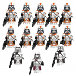 13 vnt. Baccara Commander Clone Trooper Žvaigždžių karų serijos konstravimo kaladėlių minifigūrėlių žaislų rinkinys berniukams