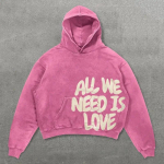 Hoodie Džemperis Vyri&scaron;kas Moteri&scaron;kas Hip Hop raidės Grafinis spaudinys Per dydį Hoodie Naujas Harajuku Gotikinis Puloveris Hoodie Drabužiai L pink