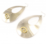 Les Tr&eacute;sors De Lily [C3824] - Boucles Cr&eacute;ateur 'Cleopatra' Argent&eacute; Dor&eacute; sidabras