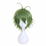 Anime Danganronpa Rantaro Amami Rantarou Žalias Trumpas Perukas Cosplay Kostiumas Dangan Ronpa V3 Sintetiniai Plaukai Vakarėlių Perukai žalia