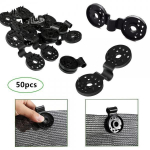 50/100 vnt. atspalvio audinio plastikiniai segtukai tinkleliui nuo saulės 50pcs